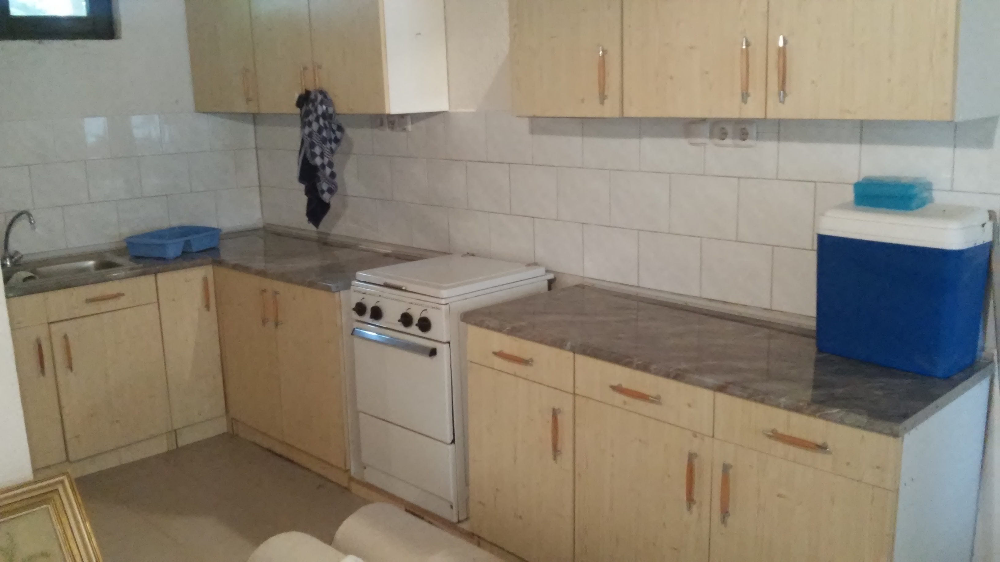 Die vorhandene Küchenzeile